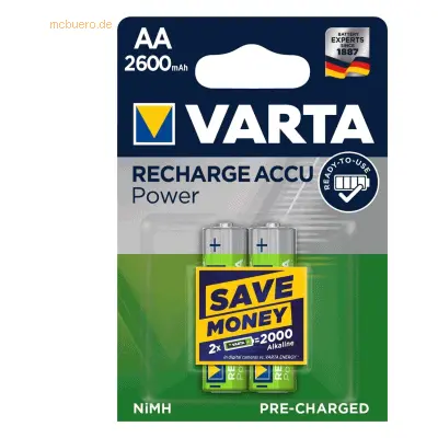 Varta Cons.Varta Recharge Accu Power AA 5716 Bli.2 05716101402