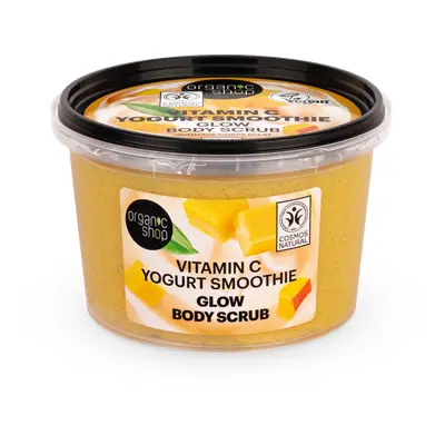 Organic Shop Glow Body Scrub Vitamin C Yogurt Smoothie - 250 ml