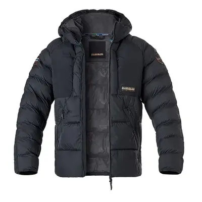 NAPAPIJRI Herren Steppjacke schwarz Mikrofaser unifarben