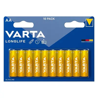Varta Longlife AA (LR06) Batterien – 10er-Pack | 1,5V Alkaline
