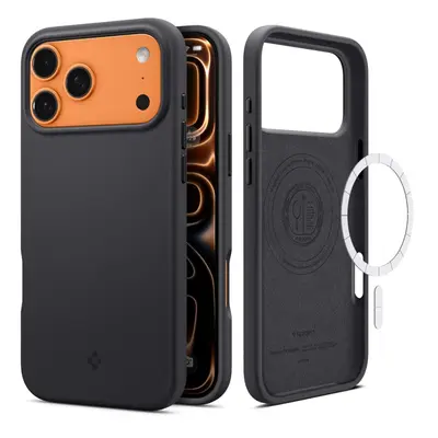 MagSafe Hülle für Apple iPhone 17 Pro Max, Spigen, Silicone Fit, Schwarz ACS10270
