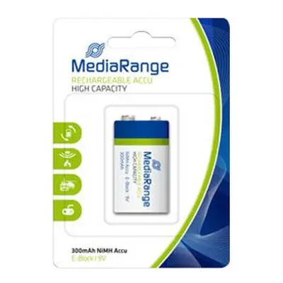 MediaRange Akku NiMH E-Block/6HR61/HR22 9V
