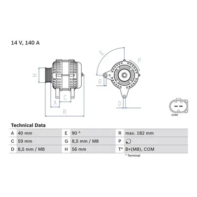 Bosch Lichtmaschine 140A Audi A4 A5 Q5 0986081180