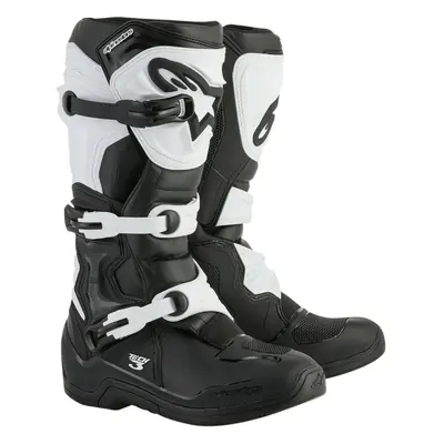 Cross-Motorradstiefel Alpinestars tech 3 offroad black and white