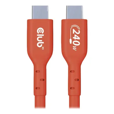 CLUB3D USB2 Typ-C Bi-Direktionales USB-IF zertifiziertes Kabel 480Mb, PD 240W(48V/5A) EPR St./St. 3m