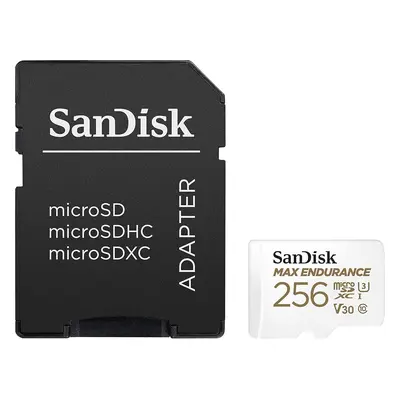 SANDISK microSDXC 256 GB Max Endurance + SD-Adapter
