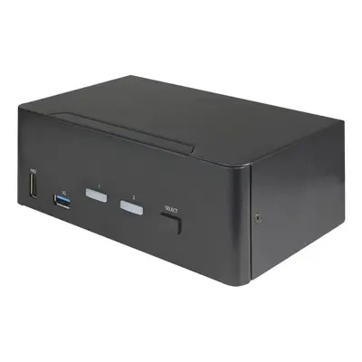 StarTech.com 2-Port Dual Monitor HDMI KVM-Switch - 4K 60Hz Ultra-HD HDR - Desktop 4K HDMI 2.0 KVM-Switch mit 2-Port USB 3.0 Hub 