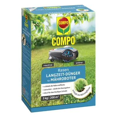 COMPO Rasen-Langzeit-Dünger für Mähroboter 5 kg für 200 m²