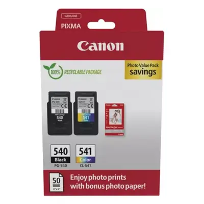 Canon PG-540 + CL 541 photo value pack - Schwarz + 3 Farben - Druckerpatrone - Multipack