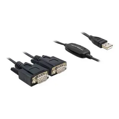 Delock DeLOCK Adapterkabel USB 2.0 > Seriell 2 x 9 Pin Stecker