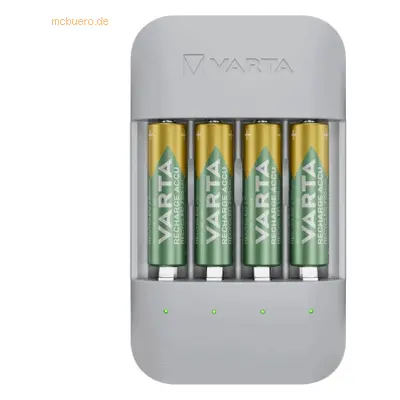 Varta Eco Charger Pro, Nickel-Metallhydrid (NiMH), Kurzschluß, AA, AAA, 4 Stück(e), Akkus/Batterien enthalten
