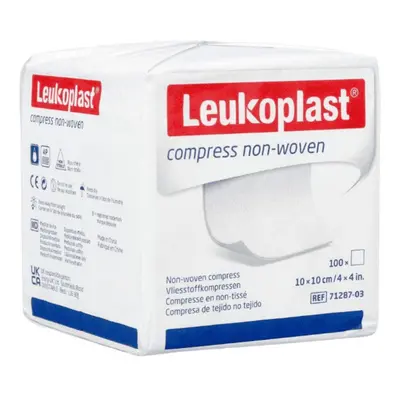 Leukoplast compress non-woven 10x10cm ste.4f 100 St Kompressen