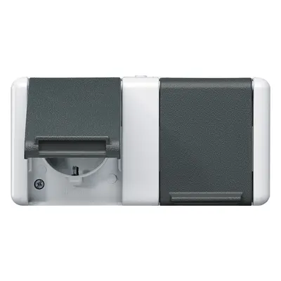 Jung SCHUKO-Steckdose 2-fach 8220-1 W 8220-1W