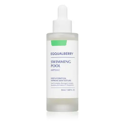 EQQUALBERRY Swimming Pool Ampoule intensives, hydratisierendes Serum mit beruhigender Wirkung 50 ml