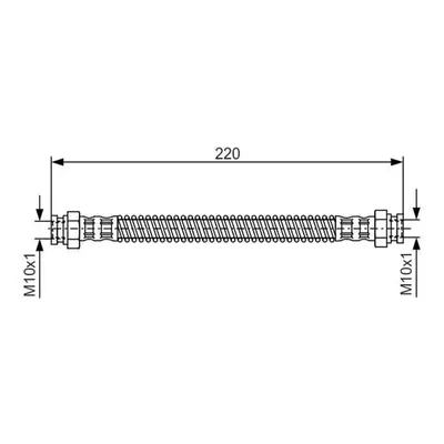 Bosch Bremsschlauch hinten links Citroen Ax Xsara Zx Peugeot 306
