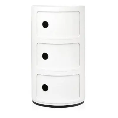 Kartell Componibili 4967 / 4966 Ø32cm Container Aufbewahrung Kartell Farbe: rot Grösse: 2 Fächer