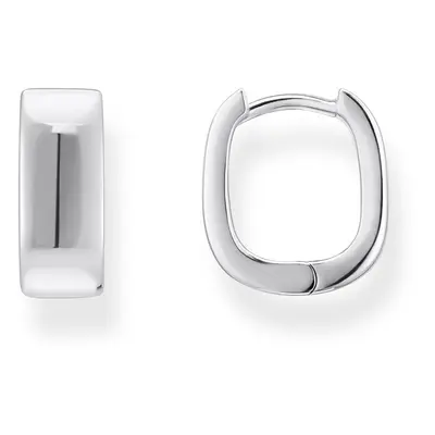 Thomas Sabo CR743-001-21 Bold - Silberne Creolen in eckiger Form 13,4 mm Damen