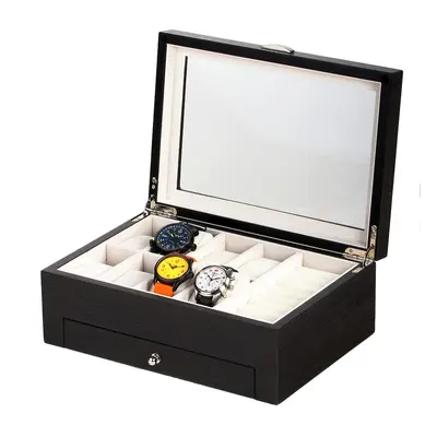 Rothenschild Uhren- & Schmuckbox RS-2271-GI für 8 Uhren ginko