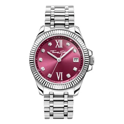 Thomas Sabo WA0407-201-212 Damenuhr Divine Burgundy 33mm 10ATM