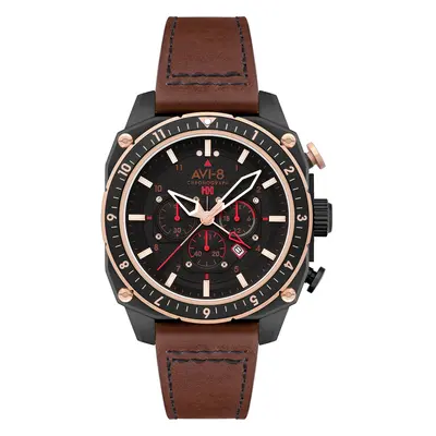 AVI-8 AV-4100-09 Herrenuhr Hawker Hunter Dual Time Chronograph 43mm 5ATM