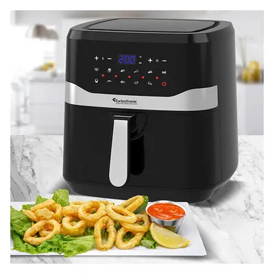 TurboTronic – Digitaler Airfryer XL – Heißluftfritteuse – 7,5 l – Schwarz – AF7D