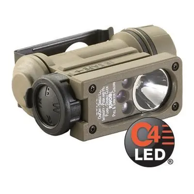 Helmclip-Lampe + Batterie Streamlight Stream Sidewinder Compact II Coyote °