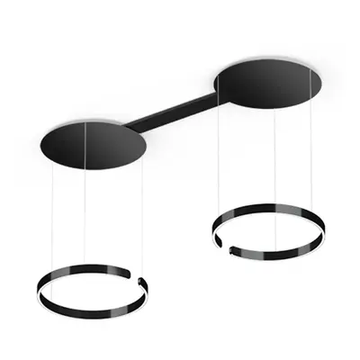 Occhio Mito sospeso due 60 LED-Pendelleuchte-Schwarz matt-Pendel Black Phantom-Ausführung variab
