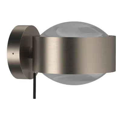 Top Light Puk Maxx Wall + LED-Wandleuchte-Nickel matt-Linse matt-Linse matt-mit LED (2700K)