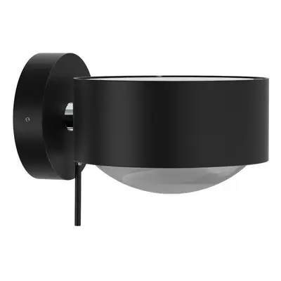 Top Light Puk Maxx Wall + LED-Wandleuchte-Schwarz matt/Chrom-Glas matt-Linse matt-mit LED (2700K