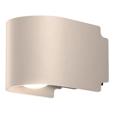 GRAU Simple LED-Wandleuchte-Sandweiß-mit LED (2700K)