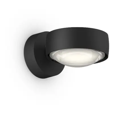 Occhio Sento E verticale up LED-Wandleuchte-Kopf/head Schwarz matt-Körper/body Schwarz matt-Aufb