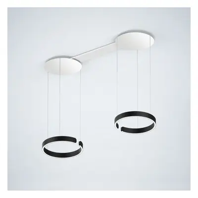 Occhio Mito sospeso due 40 LED-Pendelleuchte-Weiß matt-Pendel Schwarz matt-Ausführung variabel 5