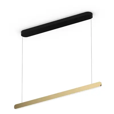 Occhio Mito linear volo 100 up LED-Pendelleuchte-Schwarz matt-Kopf/head Bronze-Ausführung variab