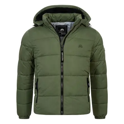 Arctic Seven Herren Winter Steppjacke Dark Green
