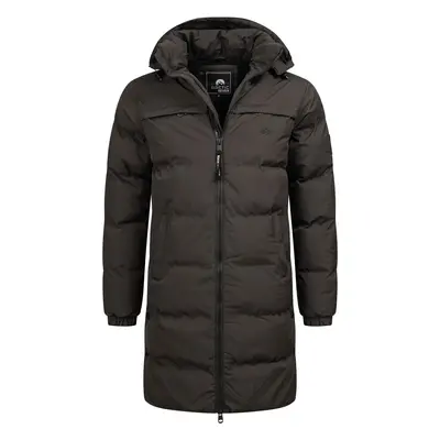 Arctic Seven Herren Winter Parka gesteppt Dunkelgrau