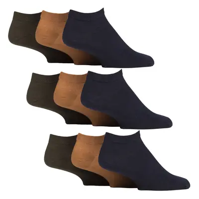 9er Pack Herren Diabetiker Trainingssocken, Socken mit weitem Knöchel für geschwollene Füße