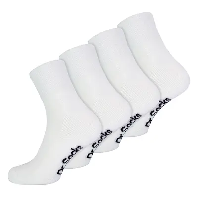 Herren Bamboo Diabetiker Knöchelsocken | Dr.Socks | Extra Wide Trainer Socken in Schwarz & Weiß 