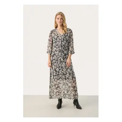 Kleid Gerade Passform Black Stitch Leaf print black multi