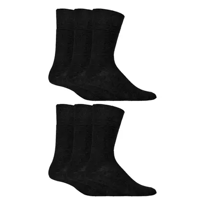 Gentle Grip - Herren 6 Paar Multipack Diabetiker Socken mit Honigkamm oben und Hand verbunden To