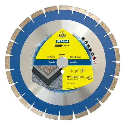 Diamantgroßtrennscheibe DT 900 G Special für Granit Porphyr Quarzit Terazzo Engverzahnung 350 x 