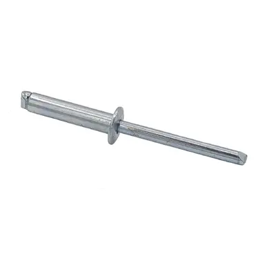 Offene Blindniete mit Sollbruchdorn Flachkopf Alu/Stahl verzinkt 6,4 x 12 - 250 Stück
