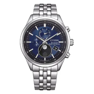 Citizen BY1030-50L Eco-Drive Herrenuhr Funk-Solar Mondphase Stahlband