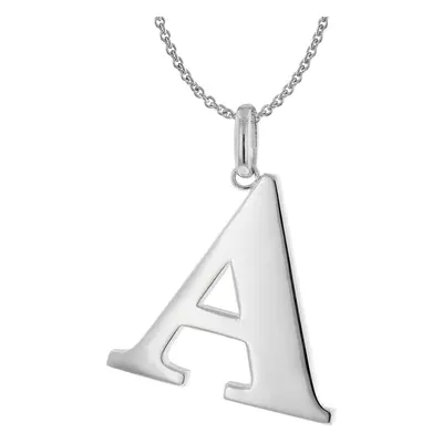 Trendor 41780-A Damen-Halskette mit Großem Buchstaben A 925 Silber