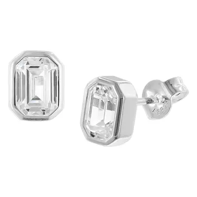 Trendor 68497 Damen-Ohrringe 925 Silber Ohrstecker mit Zirkonia