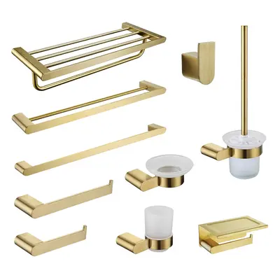 Gebürstet Gold Schlecht Hardware- einstellen Handtuch Bar Schiene Handtuch Gestell Papier Halfte