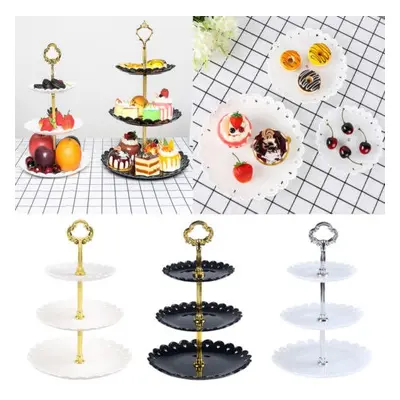 Grenze 10000 3 Ebene Kunststoff Kuchen Stehen Nachmittag Tee Hochzeit Platten Partei Geschirr Ne