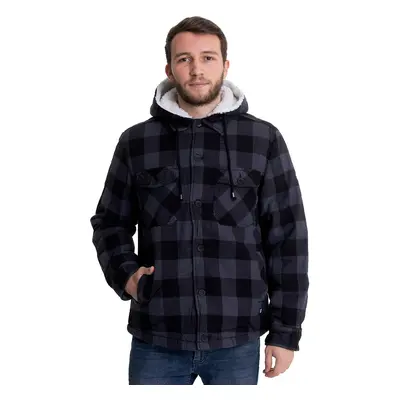 Brandit - Lumberjacket Hooded Black/Grey - Jacke - Schwarz - XL - Shell: 100% Baumwolle; Lining: