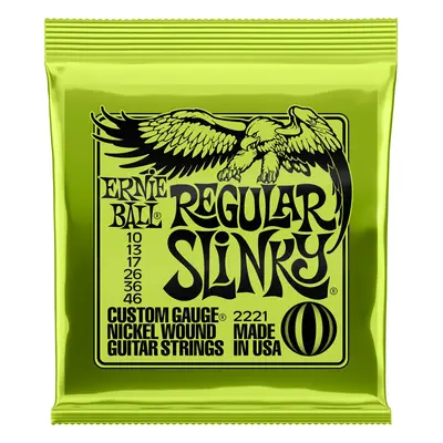 Ernie Ball EB-2221 E-Gitarren Saiten Regular Slinky .010-.046