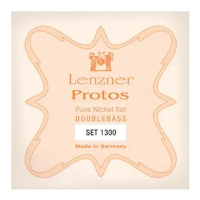 Kontrabass Saiten Satz Optima 1/2 Lenzner Protos Flachdraht, Handarbeit
