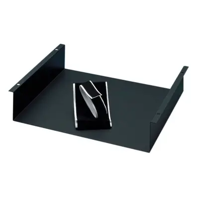 Adam Hall 8756 - 19" Rack Ablage, 2HE, mit Klettband, Rackwanne